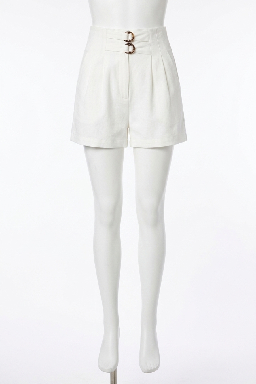 NEW BISHOP + YOUNG freshly minted kimberly hi waist short in ivory